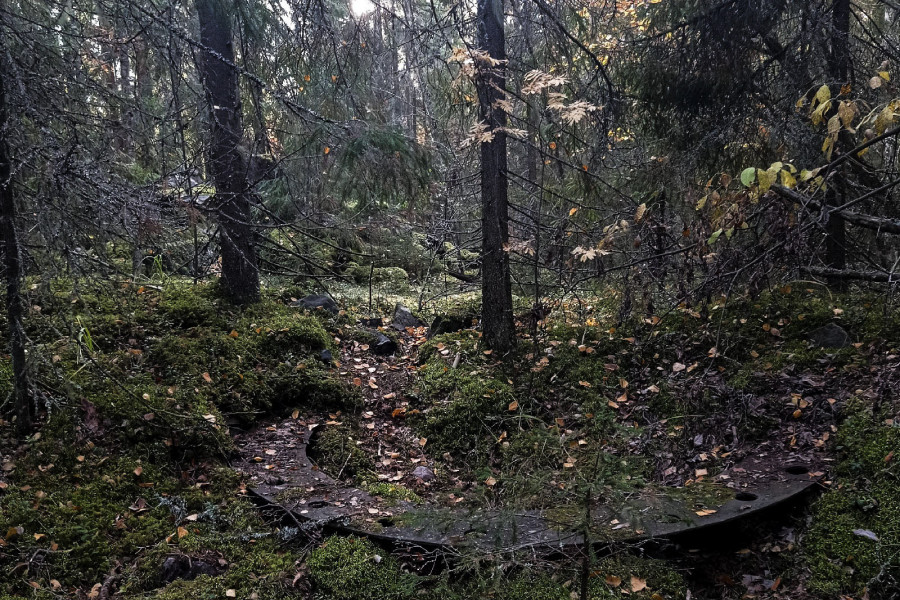 Deep within the dark forests lie the Finnish fortifications of Väliniemi, near Lake Onega.