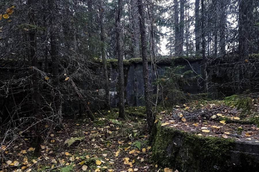 Deep within the dark forests lie the Finnish fortifications of Väliniemi, near Lake Onega.