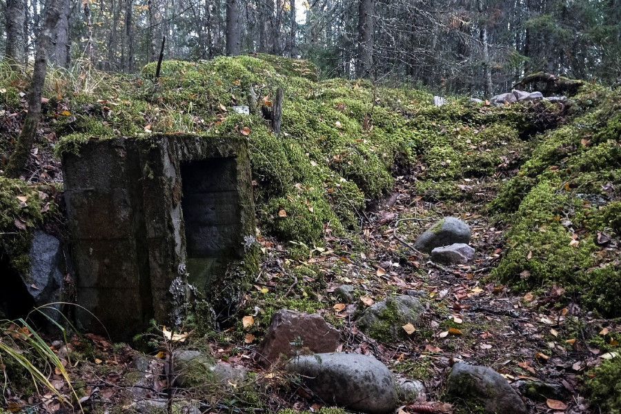 Deep within the dark forests lie the Finnish fortifications of Väliniemi, near Lake Onega.