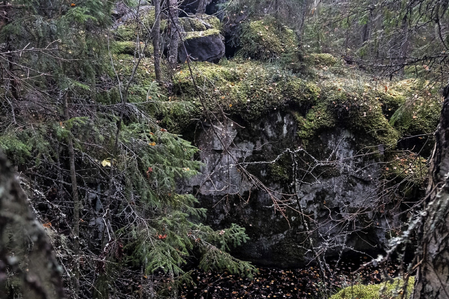 Deep within the dark forests lie the Finnish fortifications of Väliniemi, near Lake Onega.